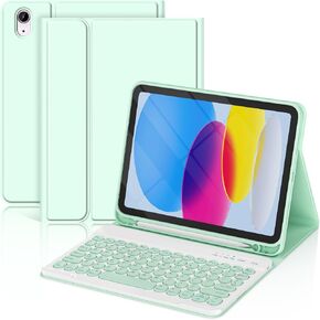 KBCASE Keyboard Case for iPad A16 11 inch/10th Gen 10.9 inch, Light Pink in Saudi Arabia