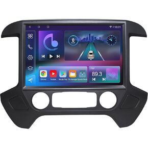 CIDAVA 13.1 بوصة الراديو للسيارة لشيفروليه سيلفرادو و GMC Sierra 2014-2018 ، Android 13 Qualcomm Car Steroo for GMC ، استبدال وحدة شاشة Tesla Style مع Carplay ، Android Auto ، Fast Boot