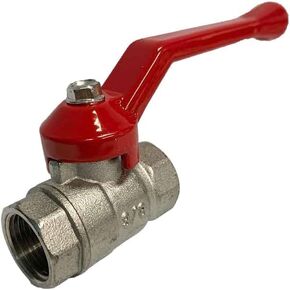 AF Hydro Brass, 1/4" Ball Valve with 400 WOG rating, NPT Thread, PTFE Seat & NBR Oring, Nickel Plated