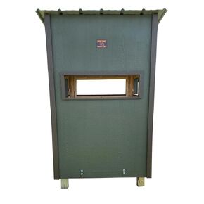 Overez Chicken Coop Coop Resistant Hunting Blind - 4 '× 4' محمولة ، متينة ، أمريكية الصنع ، الأخضر