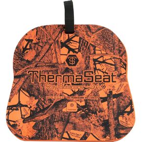 THERM-A-SEAT Traditional Series Insulated Hunting Seat Cushion, Orange, 13" x 14" x 1.5"