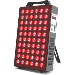 Red Light Therapy, Remote Control Red Near Infrared Light 660nm 850nm with 60 Dual Chip Clinical Grade LEDs & Timer, High Power Panel lamp for Skin Health, Body Recovery, Pain Relief (100W)