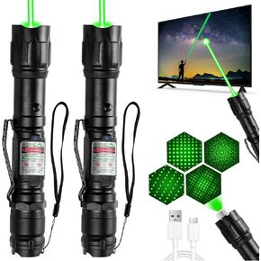[Professional] Rechargeable Green Light Beam Flashlight Long Distance Range for TV/LED/LCD Screens Tactical Flashlights Presentation Office/Outdoors/Astronomic/Construction [004](1)