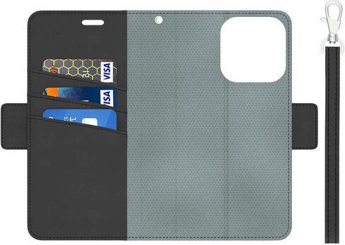 DefenderShield EMF Phone Case Blocker Compatible with iPhone 16 Pro - Full-Spectrum Anti Radiation Cell Phone Case to Reduce Wireless Signals & Battery Emissions - iPhone EMF Blocker (Black) in Saudi Arabia