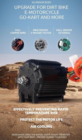 72V 3000W Scooter Electric Brushless Motor Kit with ATV Brushless Dc Motor Kit Motorcycle Electric Motor Kit and Electric Dirt Bike Motor Kit for Bicycle Electric Brushless Dc Motor Complete Kit in Saudi Arabia