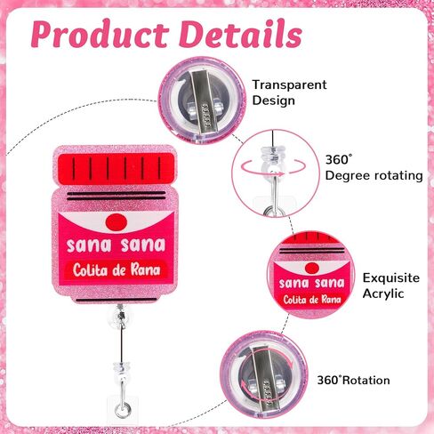 8 PCS Nurse Badge Reels Set Retractable ID Badge Holder with ID Clip Funny Nurses Doctors Medical Assistants Essentials for Work for NICU LN LPN CNA Mental Health in Kuwait