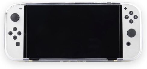 Protective Case for Nintendo Switch OLED, Unibody TPU Back Cover, Precision-Molded with Heat Dissipation, Anti-Slip/Scratch/Fingerprint, Ergonomic Grip, Lightweight Durable (Clear) in Kuwait