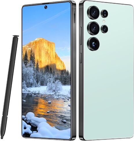 MMY I25 Ultra 5G Smartphone Smartphort ، 8GB+256GB الهاتف الخليوي بالكامل لـ Android 14 ، 6.99 "هاتف محمول غير مؤمن ، 7000 مللي أمبير ، 68 ميجابكسل+108 ميجابكسل كاميرا مزدوجة/قفل SIM/بصمات الأصابع المزدوجة (أسود) in Kuwait