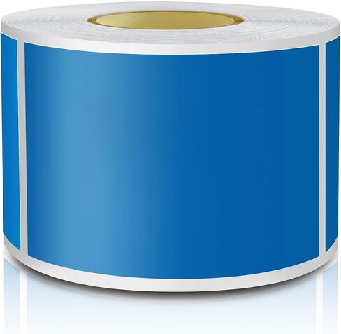 White Rectangle Sticker Labels 3×2 Inch Vinyl Stickers Color Coding Name Tags Roll Removable Waterproof 300 per Dispenser Box in Kuwait
