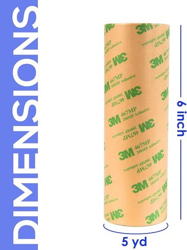 CANOPUS Double Sided Transfer Sheet, 468MP Adhesive Transfer Tape, 12in x 20yd in Saudi Arabia