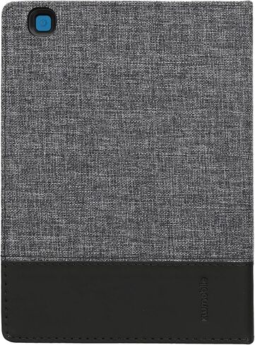 حافظة kwmobile متوافقة مع Kobo Aura ONE - غطاء القارئ الإلكتروني من جلد البولي يوريثان والقماش - فحمي/أسود in Kuwait