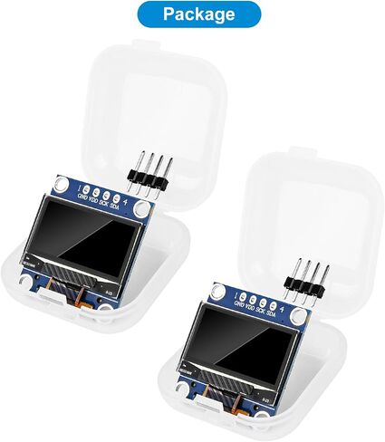 0.96 Inch OLED Display Module 12864 LCD Screen 128x64 IIC I2C OLED Board SSD1315 Driver for Arduino Raspberry Pi Pico RAK WisBlock Meshtastic (2Pcs Blue) in Saudi Arabia