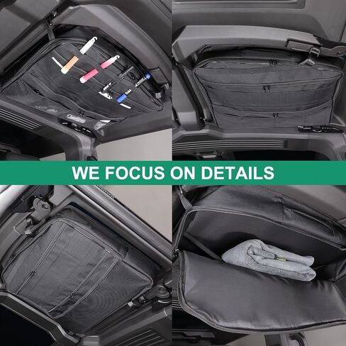 for Hummer EV 2024 2025 Car Sunroof Organizer, Sunroof Storage Bag,SUV Pickup Truck Car Rooftop Cargo Carrier Sunroof Multi-Function Storage Bag Interior Accessories (Front Right Side) in Kuwait