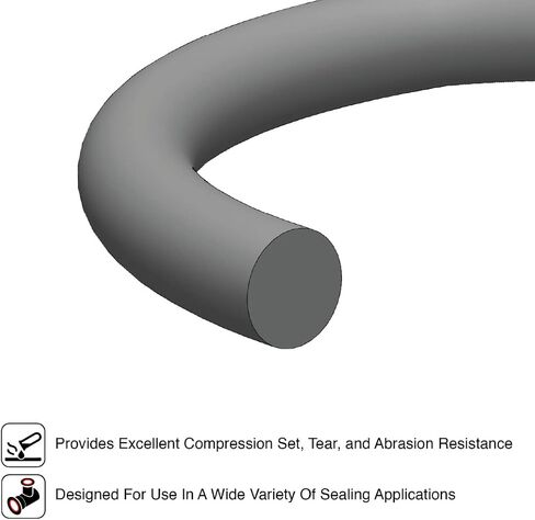 022 Viton O-Ring, 75A Durometer, Black, 1" ID, 1-1/8" OD, 1/16" Width (Pack of 100) in Saudi Arabia