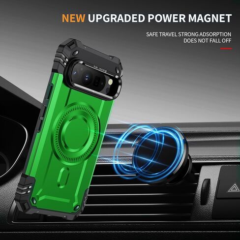for Google Pixel 9 Pro XL Case [15 FT Military Grade Drop Protection] with Screen Protector & Lens Protector Heavy-Duty Shockproof Kickstand Case for Pixel 9 Pro XL (Dark Blue) in Kuwait