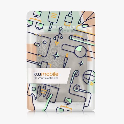 kwmobile Cover Compatible with Amazon Kindle Paperwhite (2024)/Colorsoft Cover - eReader Case - Meow Cat Grey/Black in Saudi Arabia
