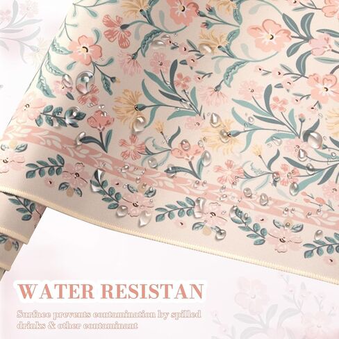 iCasso Pink Desk Mat, Desk Pad, Computer Mats for Desktop, Desk Matt, XXL Large Mouse Pad for Desk, Anti-Slip Big Mousepad with Stitched Edges, Keyboard Pad Mouse Mat for Computer(Pink Floral) in Kuwait