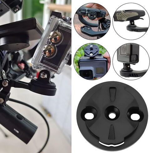 2 Sets Bike Computer Bracket Mount Fixed Base Stopwatch Bracket Fixed Male Seat Dial Fixing Base Compatible with Garmin 32x29x2mm Black in Saudi Arabia