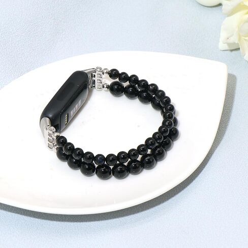 C&L Accessories Bracelets Compatible with Inspire 3 Bands for Women Beaded Wristband Natural Gemstone Replacement Straps in Saudi Arabia