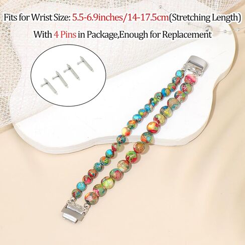 أساور C&L الملحقات المتوافقة مع Inspire 3 فرق للنساء للمربحة المعصم أحزمة الاستبدال الأحجار الكريمة الطبيعية in Kuwait