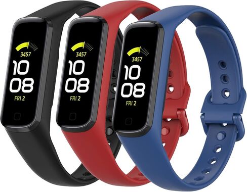 LeongLzt Galaxy Fit 2 Band Samsung Galaxy Fit 2 replacement Bands, Soft Silicone Galaxy Fit2 Straps for Samsung Galaxy Fit2 SM-R220 Smart Bands For Women & Men (3/6/8 - Pack) in Saudi Arabia