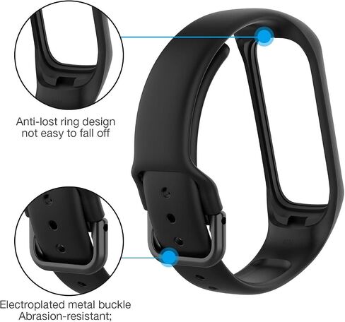 LeongLzt Galaxy Fit 2 Band Samsung Galaxy Fit 2 replacement Bands, Soft Silicone Galaxy Fit2 Straps for Samsung Galaxy Fit2 SM-R220 Smart Bands For Women & Men (3/6/8 - Pack) in Saudi Arabia