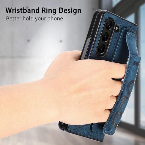 omio for galaxy z fold 6 case with s pen rolder & strap ، حزام معصم ، غلاف خلفي للمعصم. in Kuwait