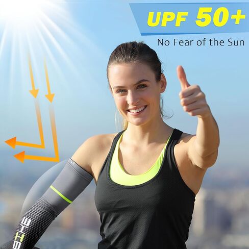 beister UV Sun Protection Cooling Compression Sleeves Arm Sleeves Men Women Cycling in Kuwait