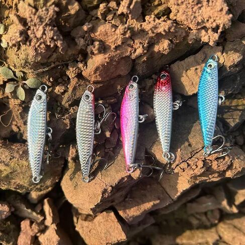 Saltwater Spoons Lures，Blade Bait ，Jigs Sinking Metal Fishing Lures, Jigging Bait,Fishing Lures Kit ，bass Lure,Amazing Fishing Gifts for Men and Family, in Saudi Arabia