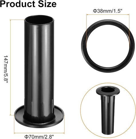meccanixity 3pcs 38x147mm/1.5 × 5.8 بوصة مكبر صوت أنبوب أنبوب سعة subwoofer bass box tube bass woofer bofer box port bass port for dj/pa speneer cabinets in Saudi Arabia