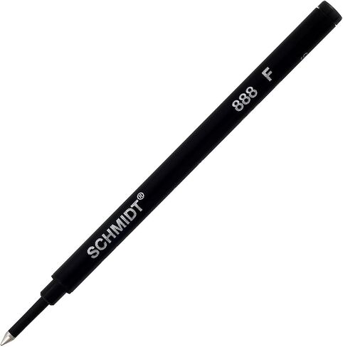 Schmidt 888 Technology Ceramic Rollerball Plastic Tube Refill Broad Point 1.0mm, Black, 2 Pack Blister (SC58113) in Kuwait
