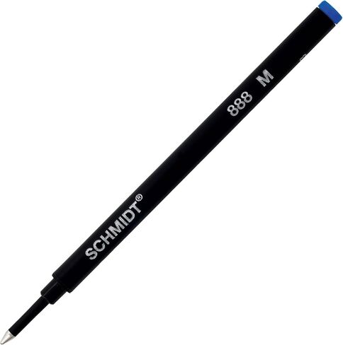 Schmidt 888 Technology Ceramic Rollerball Plastic Tube Refill Broad Point 1.0mm, Black, 2 Pack Blister (SC58113) in Kuwait