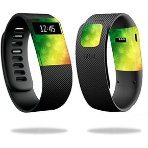 MightySkins Skin Compatible with Fitbit Charge Cover Skins Sticker Watch Rasta Rainbow