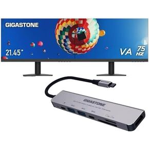 Gigastone [4K HDMI USB C Hub] 7-in-1 Multiport Adapter with PD 100W Thunderbolt Docking Station