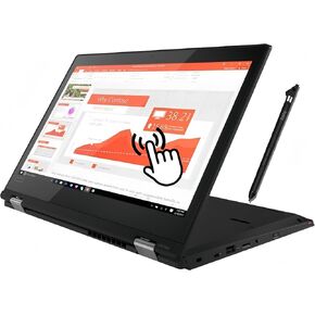 Lenovo ThinkPad L380 Yoga 2-in-1 Laptop, 13.3" FHD Touchscreen, Intel Core i7-8550U Up to 4.0GHz, 16GB RAM, 512GB SSD, Backlit Keyboard, Stylus Pen, Windows 10 Pro (Renewed)