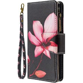 Wallet Case Compatible for i Phone 11 - Wallet Case Leather with Card Slot Standfunction Magnetic Closure Flip Cover Compatible with i Phone 11 [Butterflies]- Tree