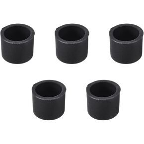 RCA مضاد للترسبات ميناء ميناء الغبار يغطي سدادات Caps ، [لتلفزيون DVD] - Black/5pcs
