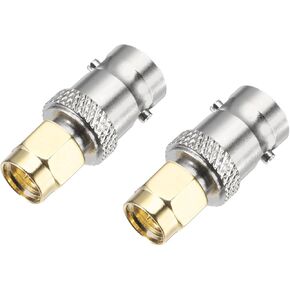DMiotech 2 Pack SMA Connectors Straight SMA Male Coaxial Cable Connector Gold-Plated for Home Wiring Antenna Coaxial Extension Wireless Devices
