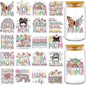 Vintage UV DTF Cup Wrap - 20 Sheets Flower Bird UV DTF Cup Wraps for 16 oz Cardinal Dragonfly Bee UVDTF Decals for Glass Cups Waterproof Nature Rub on Transfer Stickers DIY Crafts in Saudi Arabia