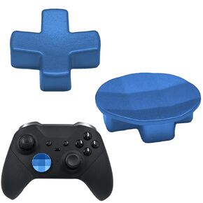 2 in 1 Metal D-Pads for Xbox One Elite Series 2,Elite Controller Metal D-Pads,Directional Pad Button Kits Replacement Parts for Xbox Controller Series 2 Core/Elite Series 2 Controller(Black)