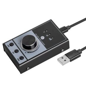 NAKVMN Multimedia USB Computer Volume Controller Audio Adjuster External Sound Controller Sound Card Regulator