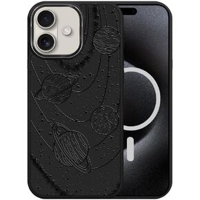 DAIZAG Case for iPhone 16, [Durable Shockproof Protective Magnetic Cover] [Compatible with MagSafe],Dragons Black