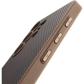 pitaka for Samsung Galaxy S25 Ultra Case, 6.9 Inch, Compatible with MagSafe, Protective S25 Ultra Case, 1500D Aramid Fiber Made [PinButton] Black/Gray