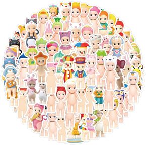 110pcs Sonny Baby Cartoon Stickers Cute Japan Character Stickers for Kids Water Bottles,Lovely Waterproof Vinyl Decals for Teens Laptops Skateboards Journals Luggages Phones Scrapbook