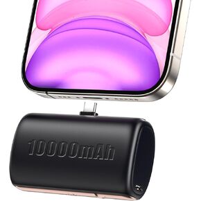 10000 mAh Mini Portable Charger Power Bank Upgraded Large Capacity USB C Fast Charging LCD Display Compatible with iPhone 16/15 Series/Android Samsung Moto LG etc iPhone 7-14Series