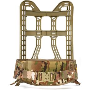 MT Military MOLLE II Rucksack Frame with Multicam Waist Belt – Durable Tan Frame for Army Large Ruck, Enhanced Load-Bearing Comfort
