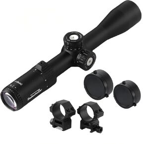 3-9x40 Rifle Scope with Mil-Dot Reticle for Hunting, Zero Reset & Pull-Lock Turrets, 30mm Tube SFP Rifle Scope with 20mm Scope Rings, Waterproof and Fog-Proof