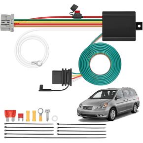 Nilight 4 Pin Trailer Wiring Harness Kit 56161 مركبة قياسية 4 موصل مخصص لعام 2005 2006 2007 2008 2009 2010 Honda Odyssey Simple Fit Tow Hitch Harness in Kuwait