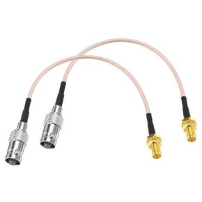 DMiotech 2 Pcs RG316 Coaxial Cable 6" BNC Female to SMA Female Connectors Adapter 50 Ohm Antenna Extension Cable for Router Antenna GPS LAN Common Devices