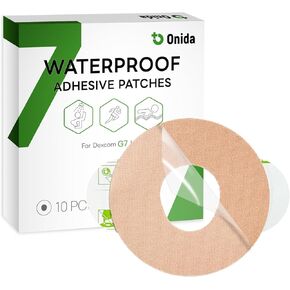 onida dexcom g7 patches 20pcs على بقع لـ Dexcom G7 و Stelo CGM ، غلاف مستشعر مراقبة للجلوكوز المقاوم للمادة.